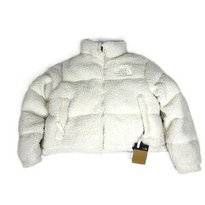 Women’s The North Face High Pile Sherpa Nuptse Short Crop Jacket – 700-Fill Down